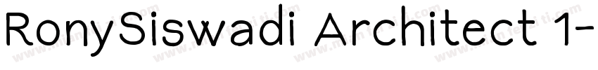 RonySiswadi Architect 1字体转换